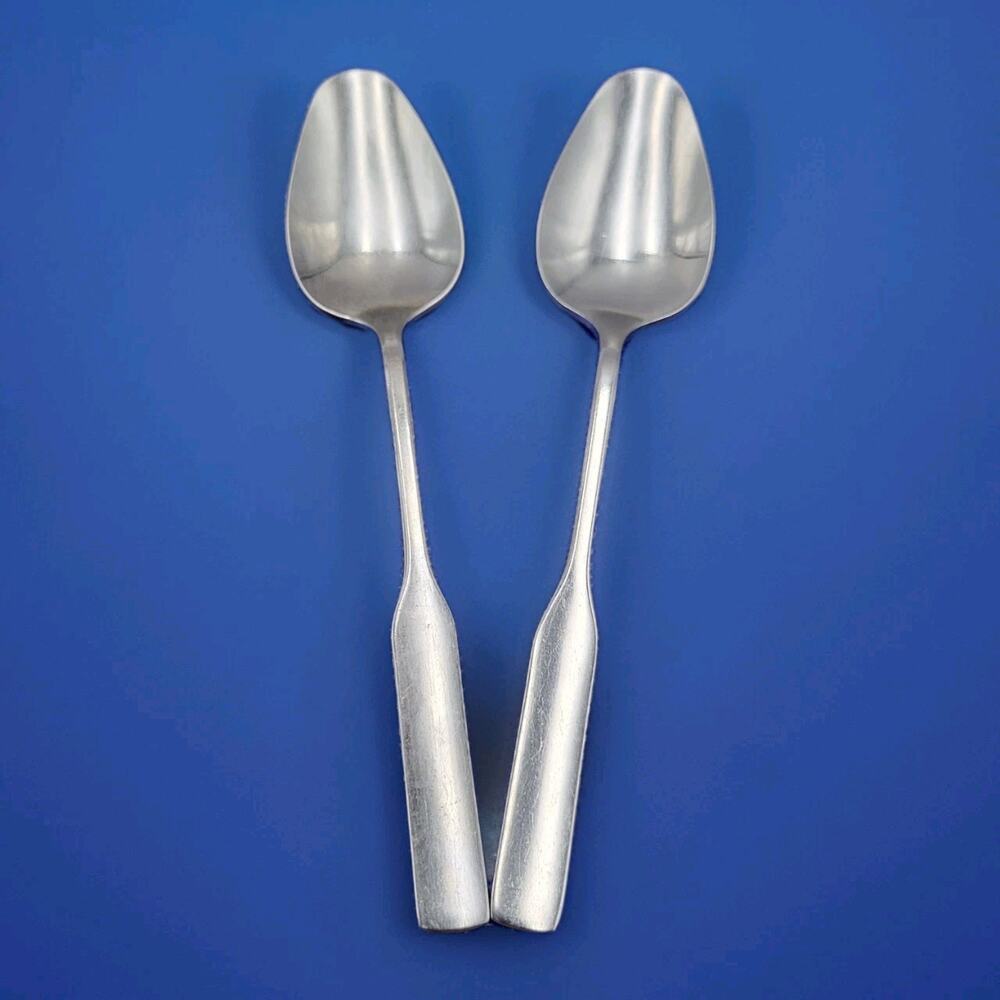 Oneida Antares Flatware Stainless Set Of 2 Pcs Teaspoon Discontinued Vintage